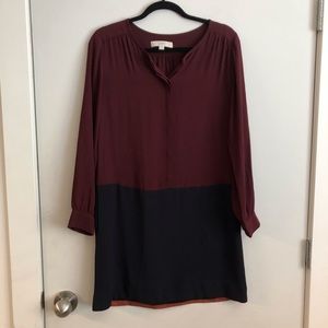 Ann Taylor LOFT - Drop Waist Shirt Dress